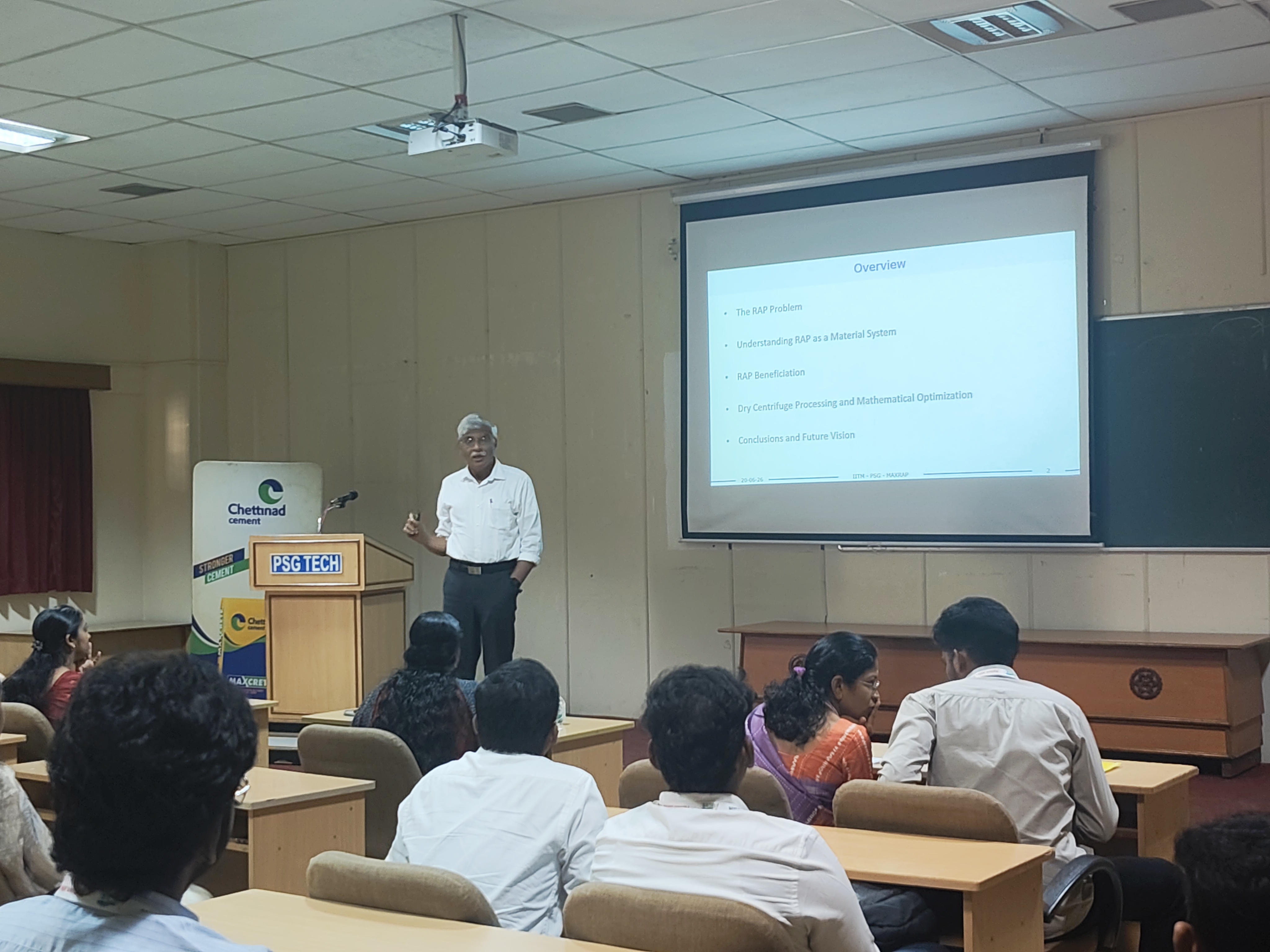 MAXRAP Dissemination Talk, PSG College of Technology – June 2026